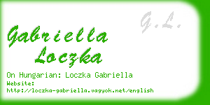 gabriella loczka business card